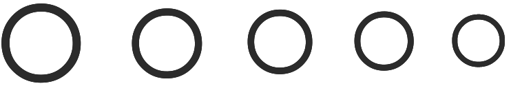 Drumline Warmups Logo Bassline The drumlinewarmups.com logo is 5 circles in a row symbolizing a bass drum line, or bassline.